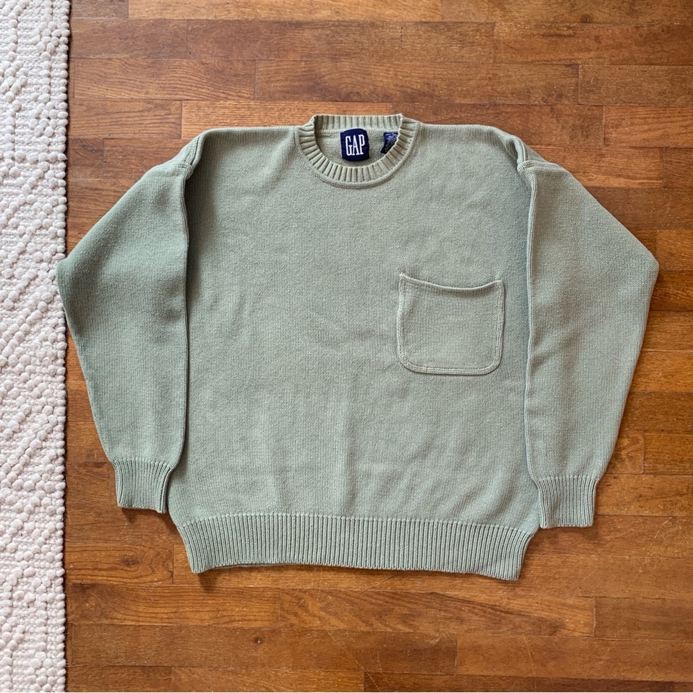 Vintage Gap 100% Cotton Sage Green Sweater